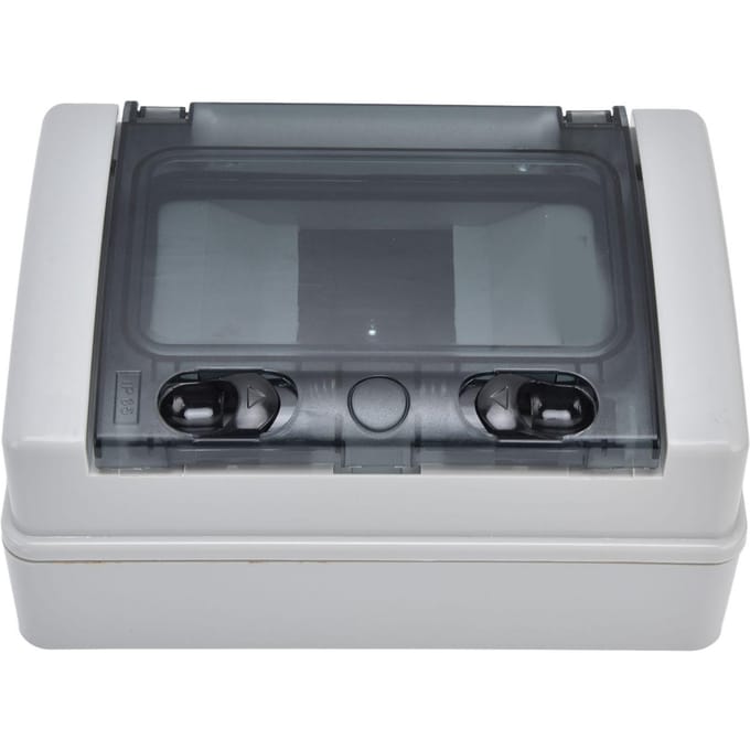 Boîte de distribution étanche IP66 4 voies Rail DIN Couvercle transparent Boîtier de protection de jonction