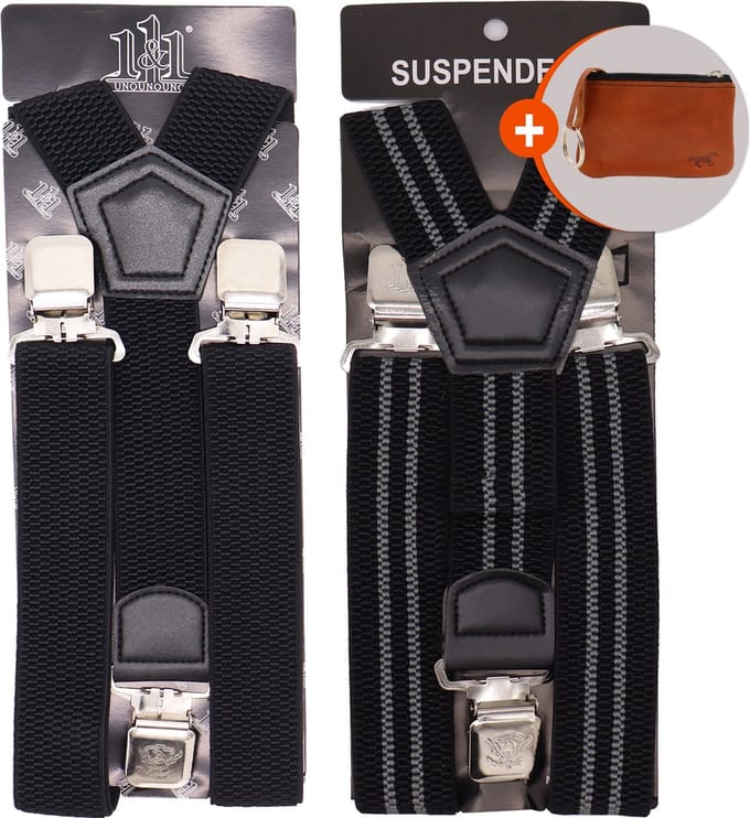 Safekeepers Bretels Heren Volwassenen - Brede Clip - 2 Stuks