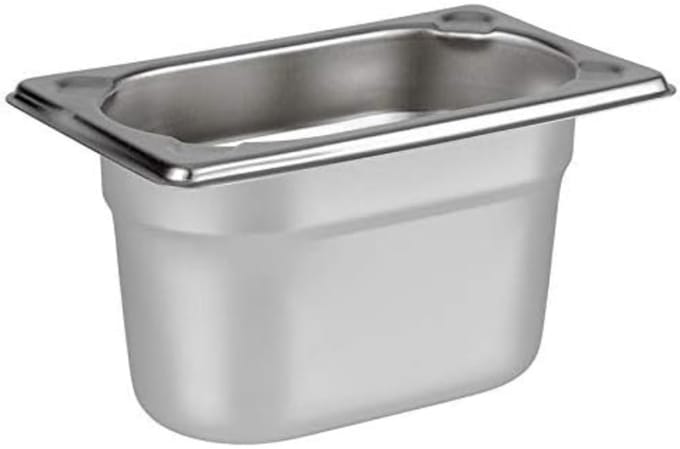 APS Gastronormbak - GN Bak - RVS - 1,0 Liter - Vaatwasserbestendig - Breukvast - Stapelbaar