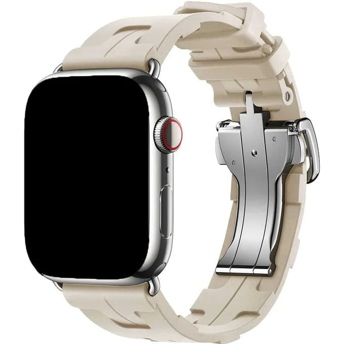 2+1 | Apple Watch Bandje Kilim - Siliconen - Beige