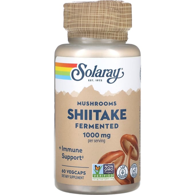 Gefermenteerde Shiitake Champignon, Plantaardige Capsules 60 (500 mg per capsule)