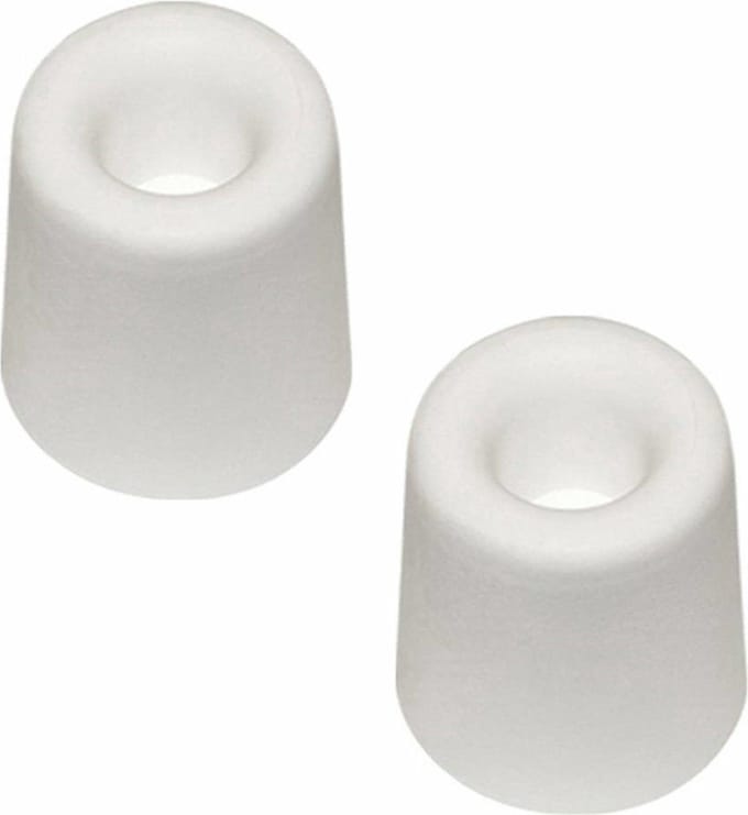 Benson Deurbuffer - 4x - deurstopper - wit - rubber - 40 x 30 mm - schroefbevestiging