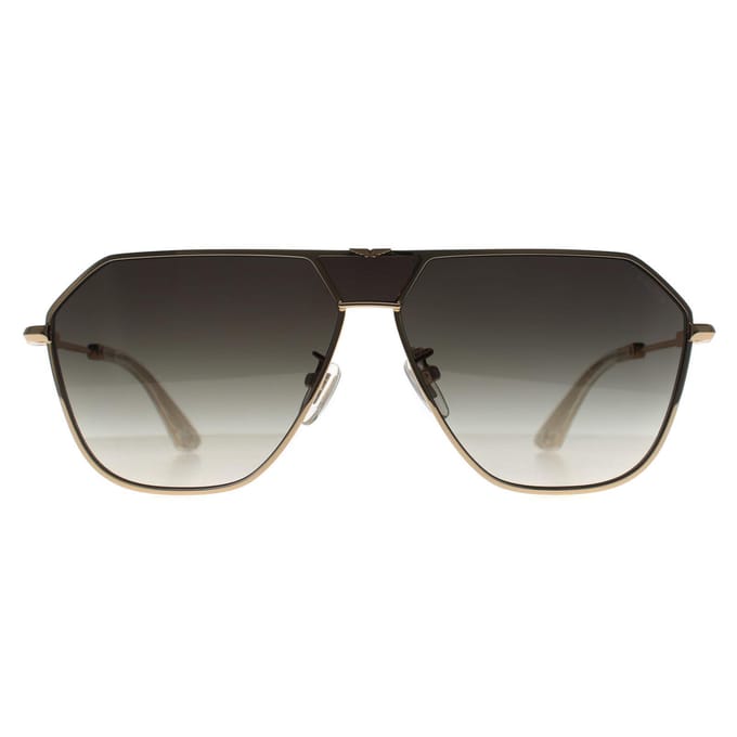 Police Aviator Heren Glimmend Roze Goud Rook Grijs Gradiënt SPLL89 Horizon 8
