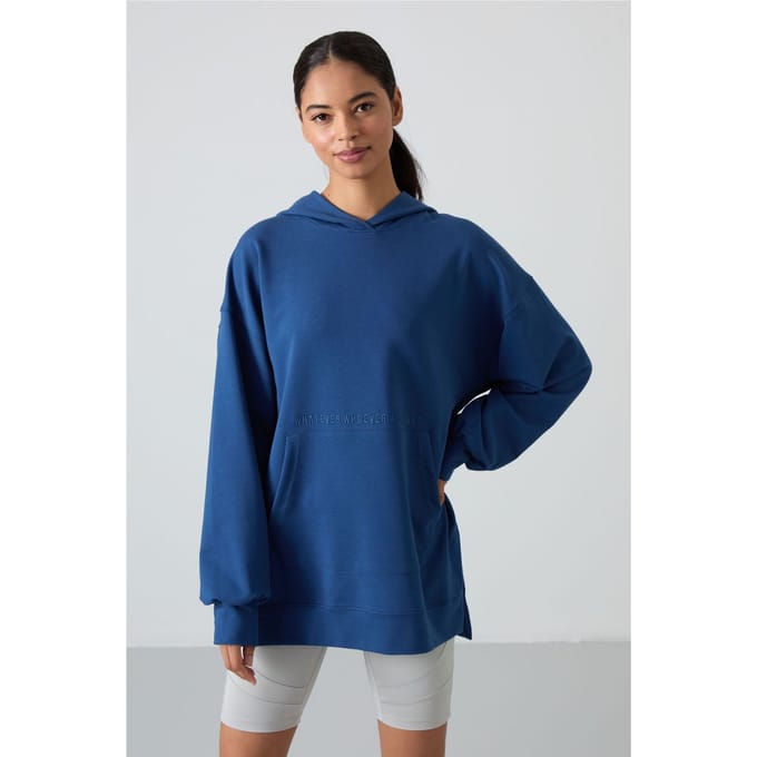Overmaat Hoodie met Print