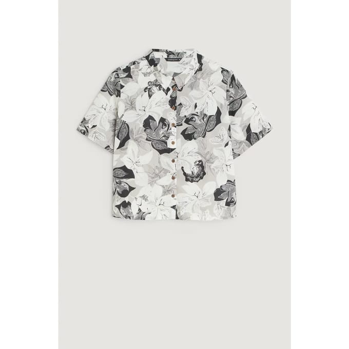 Bloes met bloemenprint lange mouwen vrouw Greenpoint