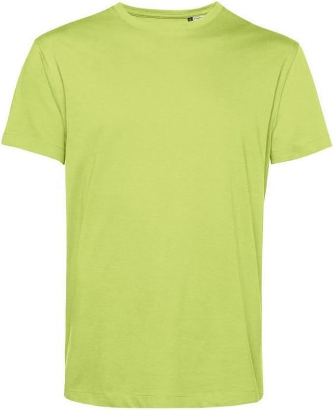 B&C Heren Organisch E150 T-Shirt (Kalk)