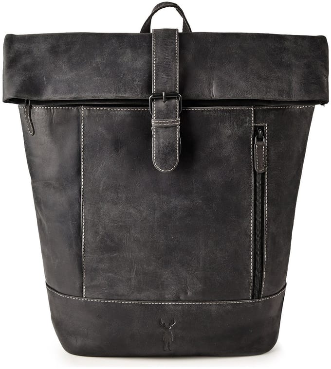 Jack Kinsky Baltimore 15 Zakelijke rugzak Leder 43 cm Laptopvak - 46cm (18,3 duim) - anthrazit