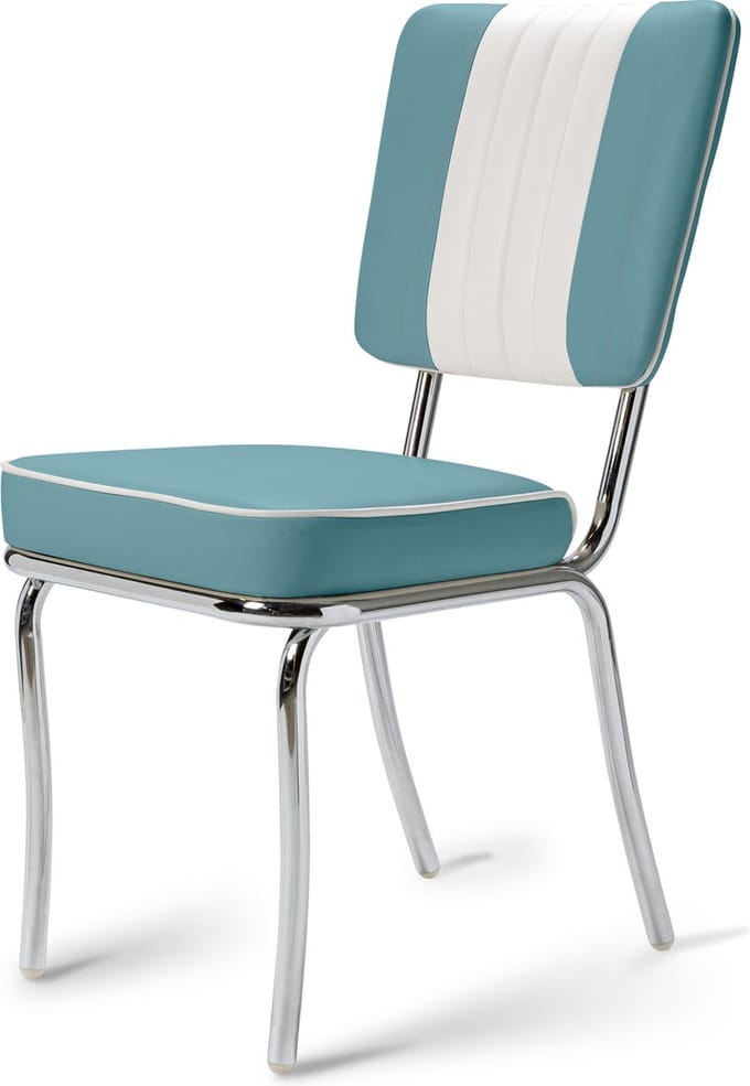 Bel Air Retro Eetkamerstoel CO-24 Blauw