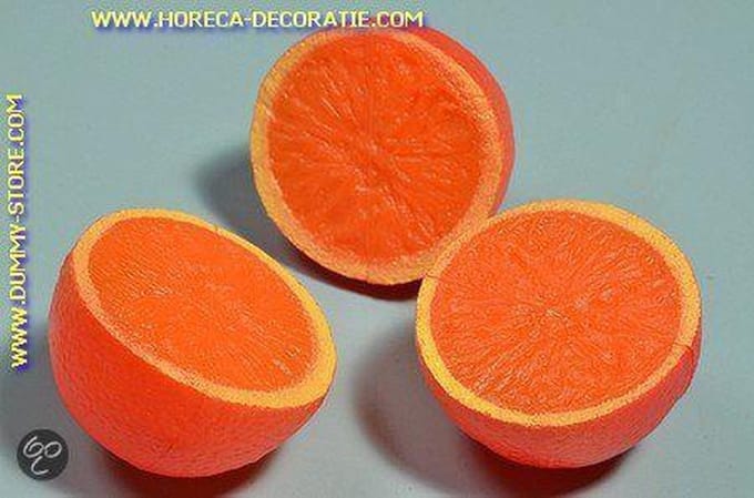 Sinaasappels, 3 halve - � 65 mm - Fruitdummy