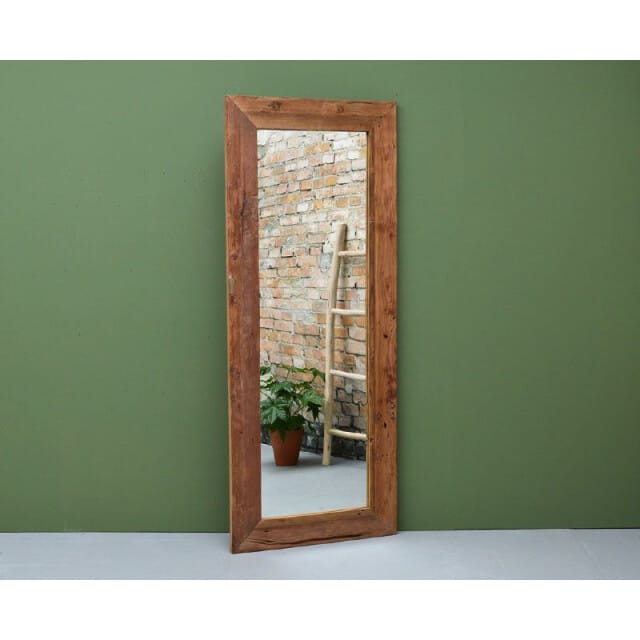 Livingfurn - Spiegel Erosie 200x80 cm - Teakhout