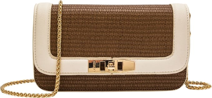 L.CREDI Melissa Schoudertas 23 cm - Dames - hellbraun
