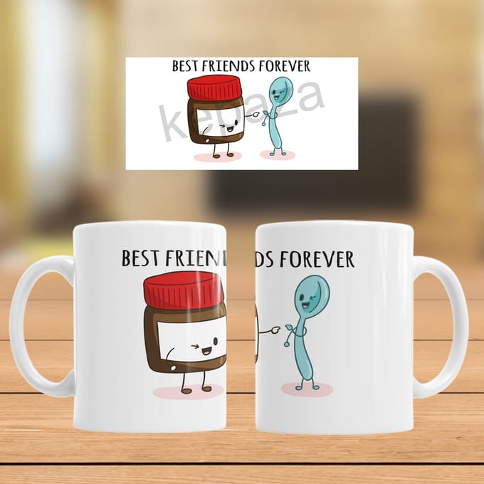 Mok Best Friends Forever (Nutella en lepel)