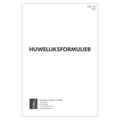 Huwelijksformulier - 25 Ex.