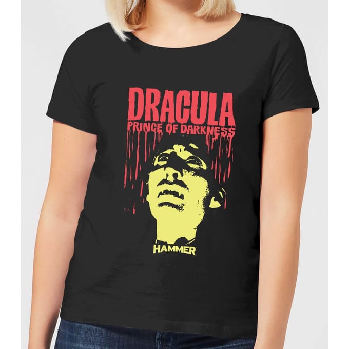 Hammer Horror Dracula Prince Of Darkness Women's T-Shirt - Black - L