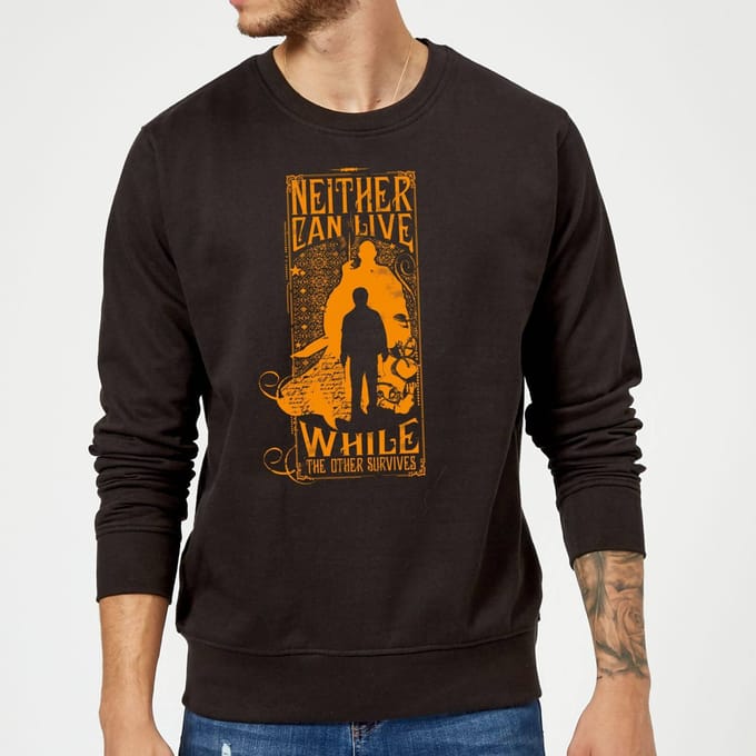 Harry Potter Neither Can Live trui - Zwart - S