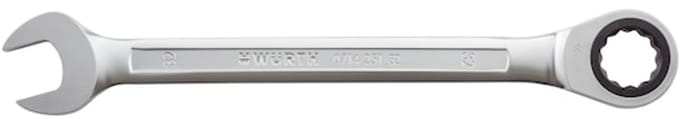 Wurth - Ratelringsteeksleutel metrisch, recht - Metrische ratelringsteeksleutel met POWERDRIV®