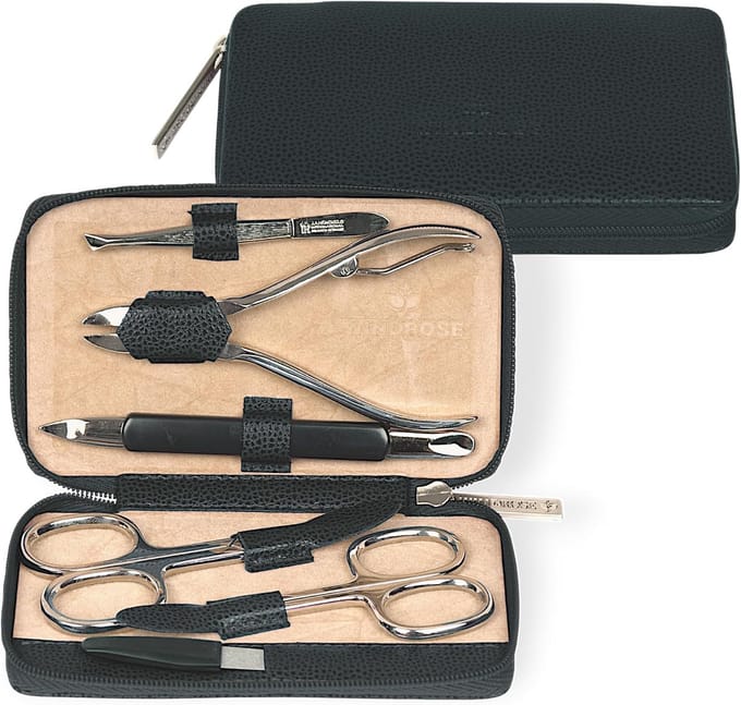 Luxe Manicure Set in Leren Etui - Complete Nagelverzorgingstools