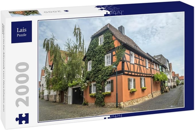 Puzzel 2000 stukjes van historische oude stad