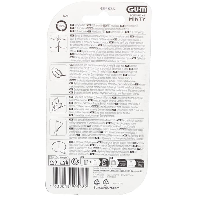 GUM® Soft Picks® Comfort Flex Cool Mint L 40 Tandenborstel