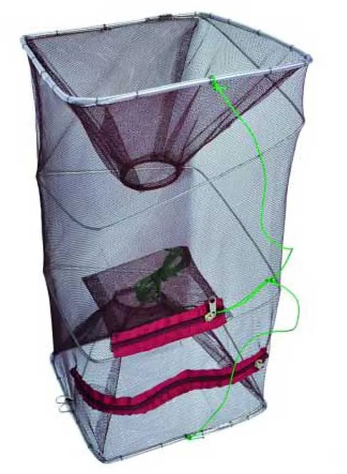 Ragot Trap Fish Leefnet Zwart 25 x 25 x 48 cm