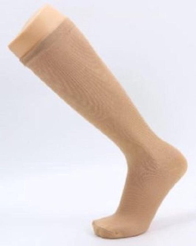 New Age Devi - Steunkousen Maat 38-41 | Compressie Sokken | Beige |