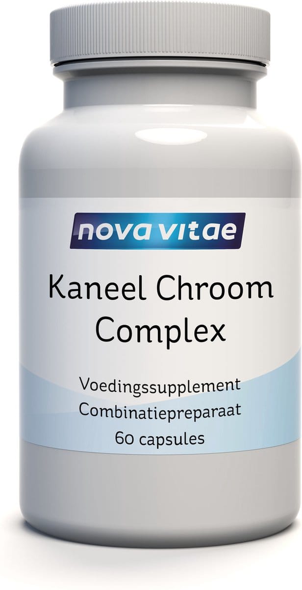 Nova Vitae - Kaneel Chroom Complex - 60 capsules - Gezond gewicht - Bloedsuikerspiegel