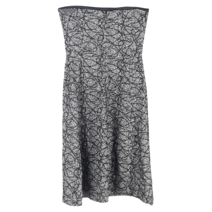Max Mara Tweed Mini-jurk in Grijs Virgin Wol