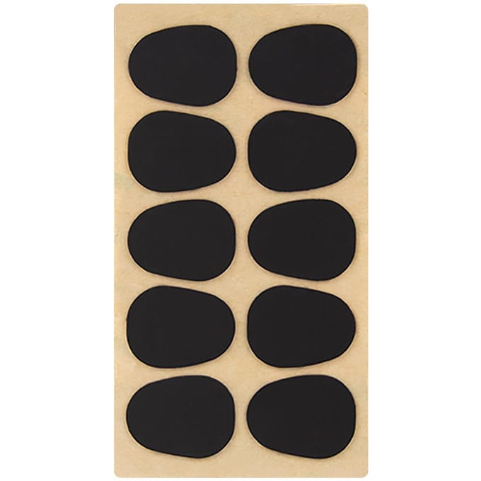 Lot de 10 coussinets pour embouchure de saxophone alto/ténor 0.8mm noir