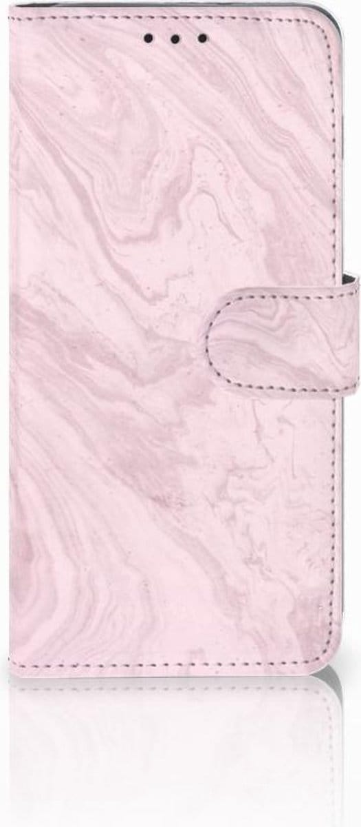 Samsung Galaxy S10 Plus Bookcase Marble Pink - Origineel Cadeau Vriendin