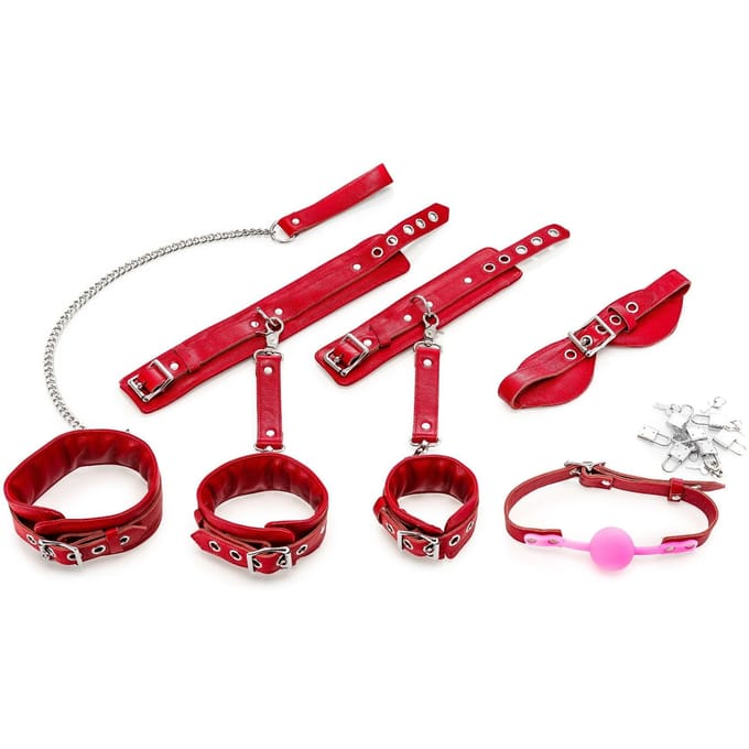 Zenn Toys -  Zenn Bondage set Gladiator IIII - Rood Leer