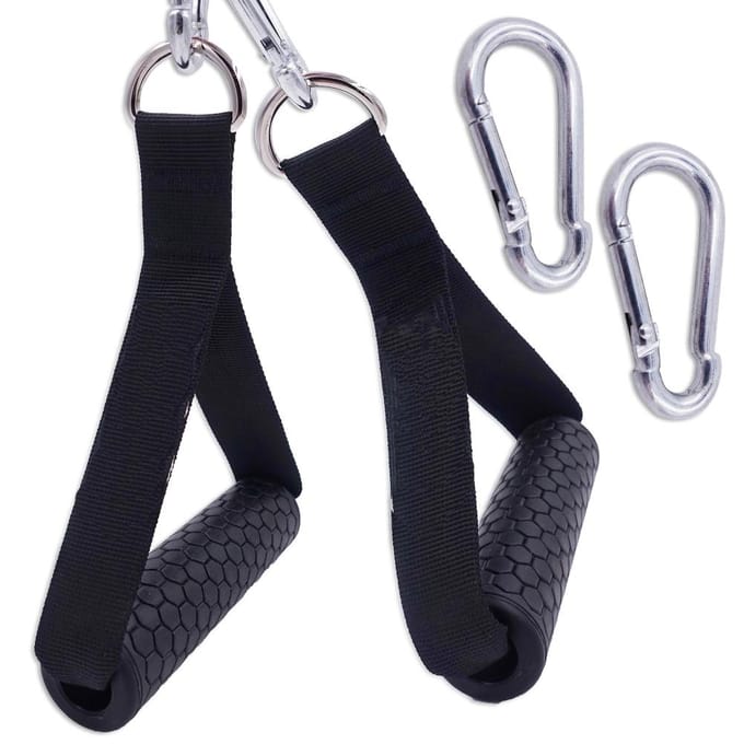 1 Paar Weerstandsband Handvatten Handvatten Kabelmachine Accessoires TPR Handvatten Oefening Pull-up Bar Handvat Handvatten voor Thuis black