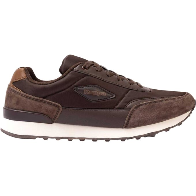 Kappa Heren Suède Platte Sneakers (Donkerbruin)