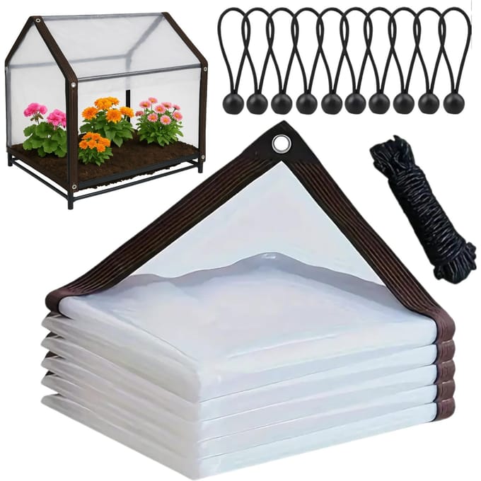 HomeDesign Serie - Transparant Dekzeil - 3x3m - 210g/m² - Weerbestendig