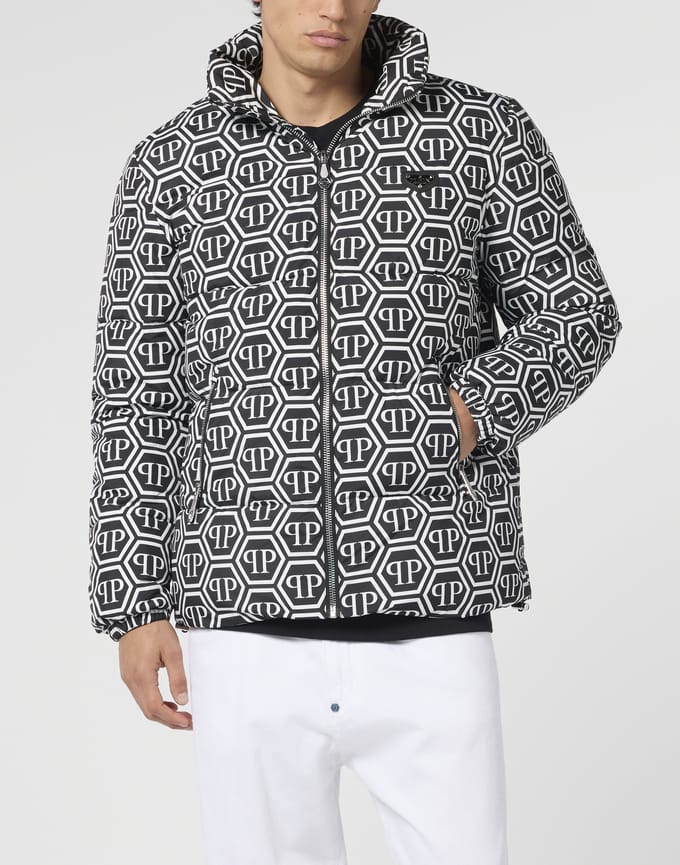 Nylon Puffer Jacket Monogram