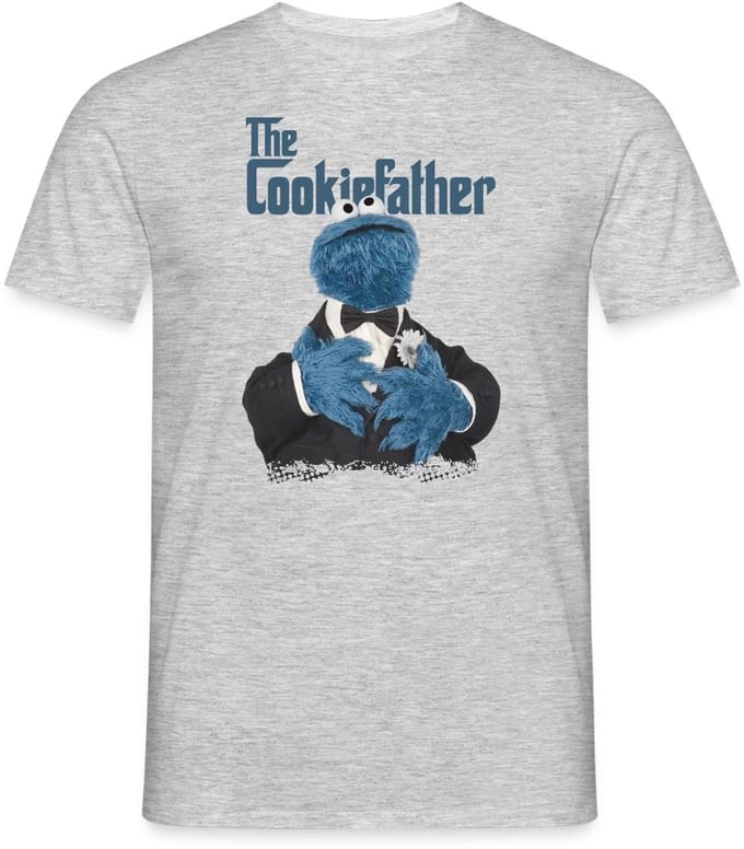 Sesamstraat Koekiemonster The Cookiefather T-Shirt Heren