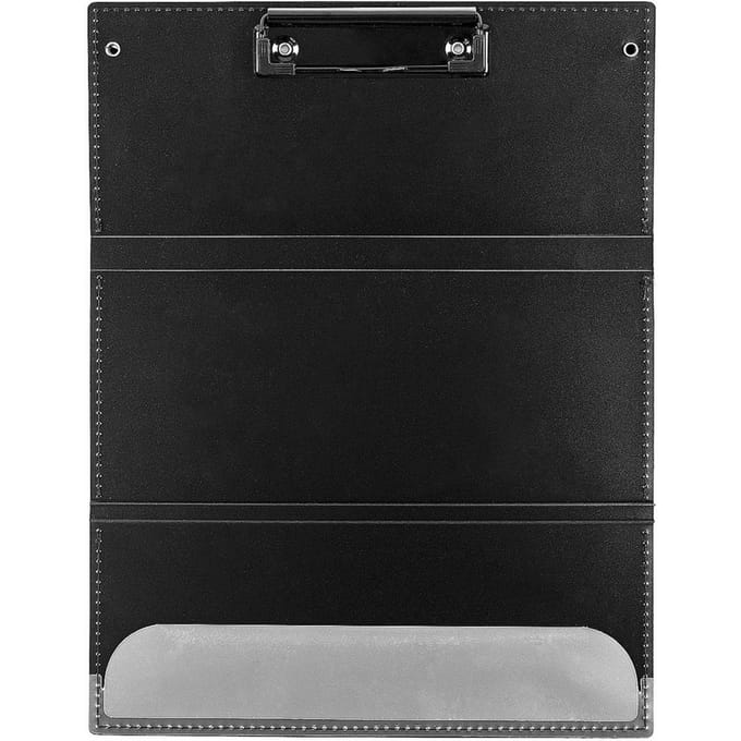 Planche à pince pour infirmière Pliable Portable 24,1 cm Multifonctionnelle Noir Avec Feuille de Référence Rapide Bloc-notes noir