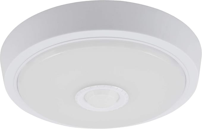 Ronde LED Plafondlamp met PIR Bewegingsmelder - Ø21 cm - 10W - Warm Wit Licht