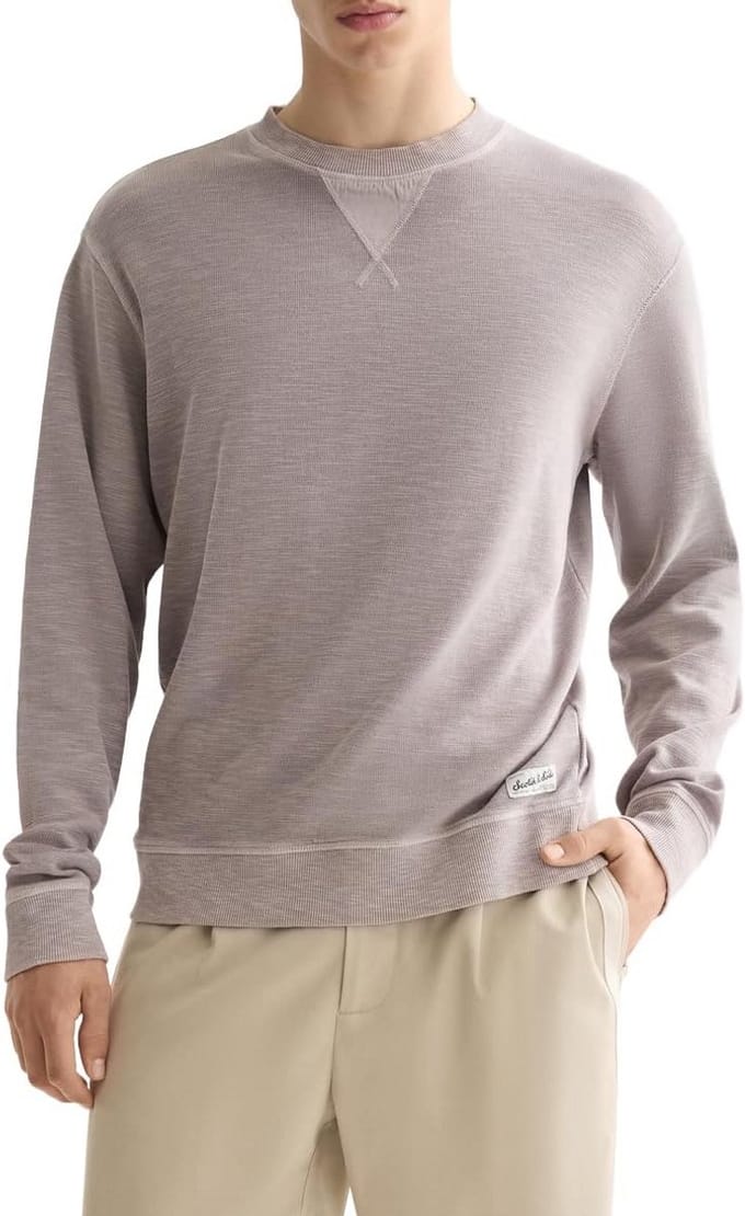 Gestructureerde Sweater Heren Trui Katoen Comfortabel