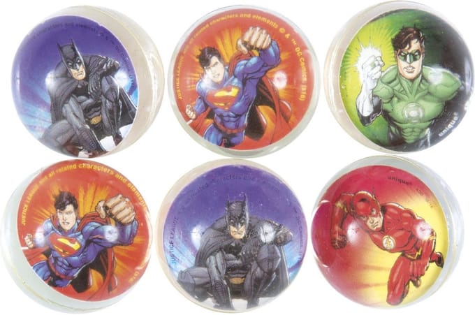 UNIQUE - 6 Justice League stuiterballen