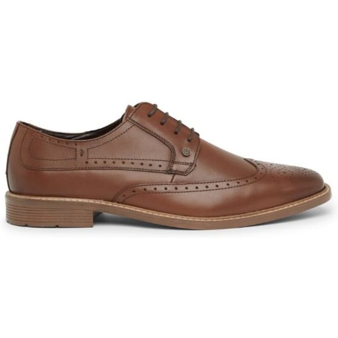 Lambretta Stockton Leren Heren Tan Veterschoenen