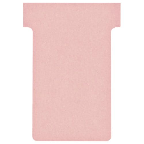 Nobo T-planbordkaarten index 2, ft 85 x 60 mm, roze