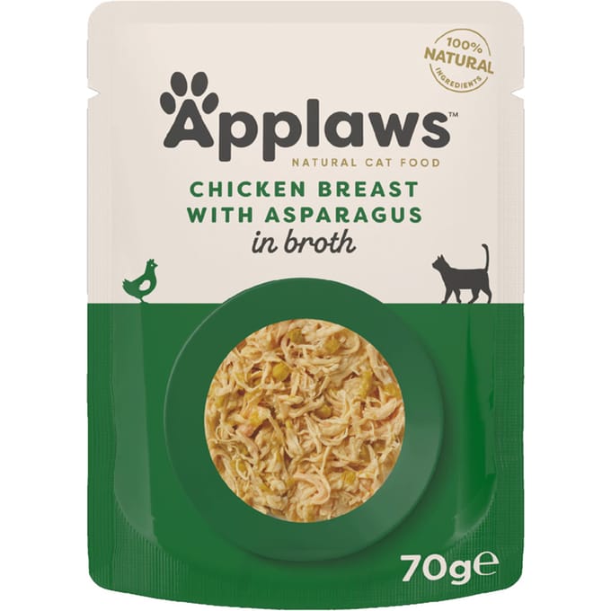 12x70g Applaws Kip met Asperges Voordeelpakket Kattenvoer
