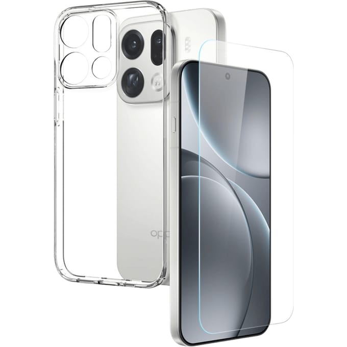 Northjo OPPO Find X9 Pro Hoesje en Screenprotector Transparant