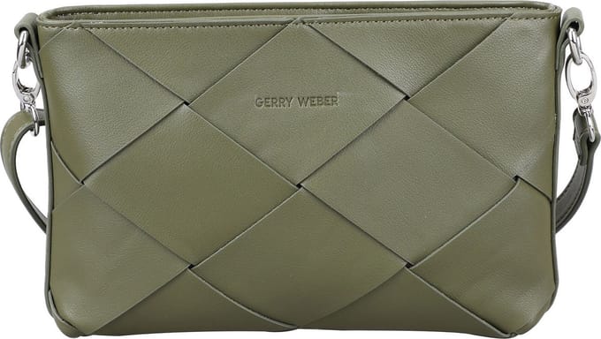 GERRY WEBER Schoudertas Checkers Shoulderbag Shz Khaki Olijfgroen