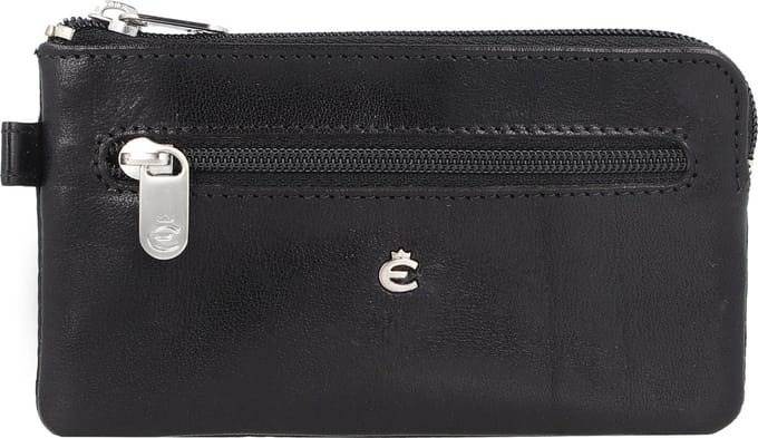 Esquire Toscana Sleuteletui Leer 13 cm - schwarz