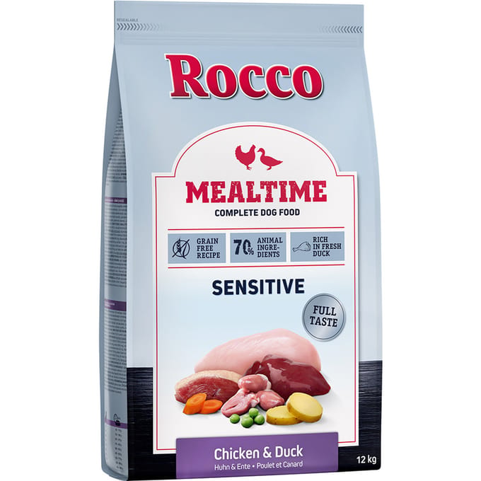 12kg Mealtime Sensitive Kip en Eend Rocco Hondenvoer
