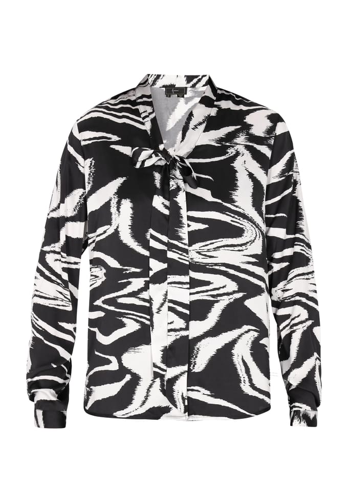 Faina Blouse Dames zwart en wit
