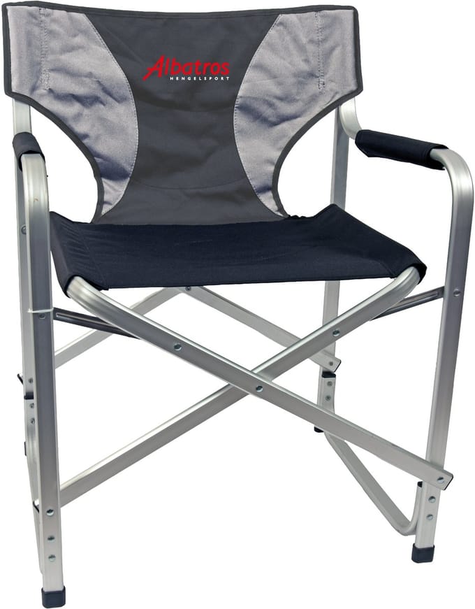Albatros - Deck Chair Aluminium - Visstoel - Regisseursstoel - 600D Polyester doek - Aluminium - Inklapbaar
