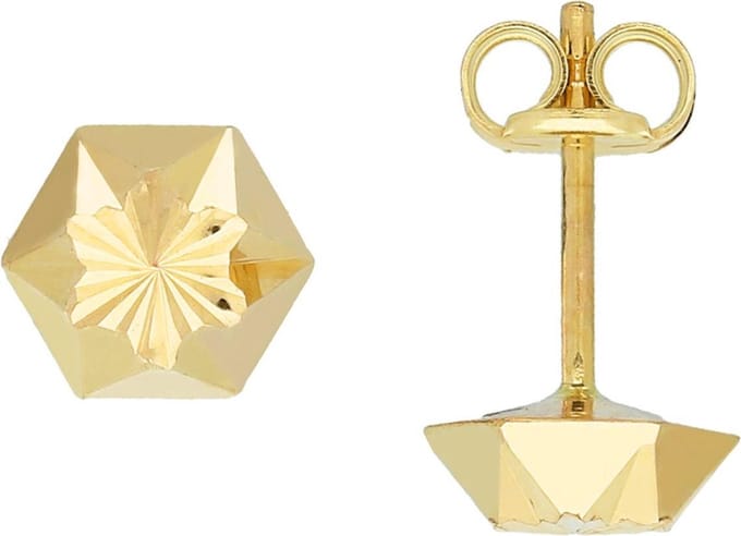 Glow 206.0461.06 oorknoppen goud goudkleurig 6mm