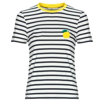 Only onlheart life s/s tee jrs noos 15318959 night sky / lemon